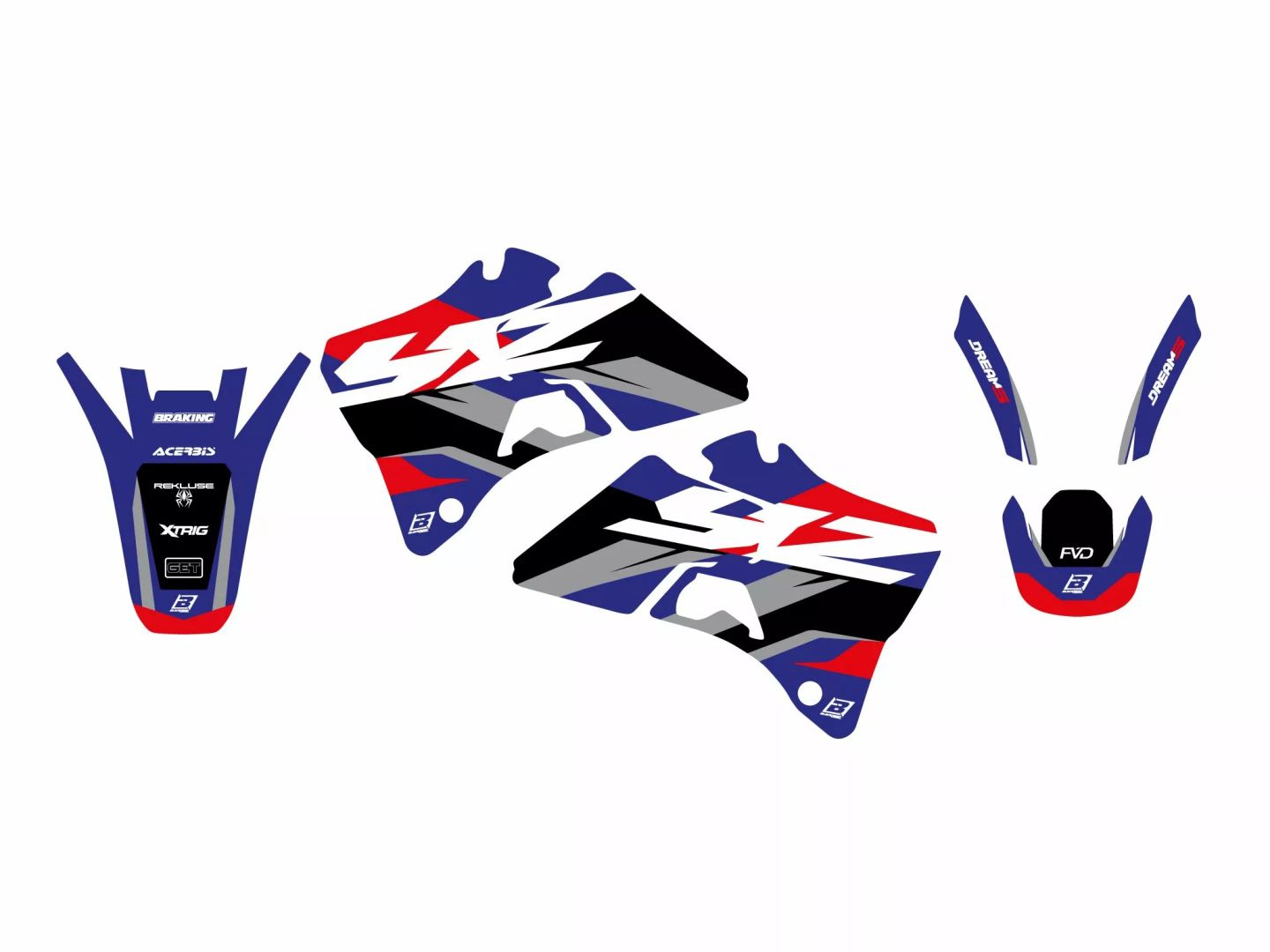 Blackbird racing 2233ab Dream 5 grafikus készlet 0