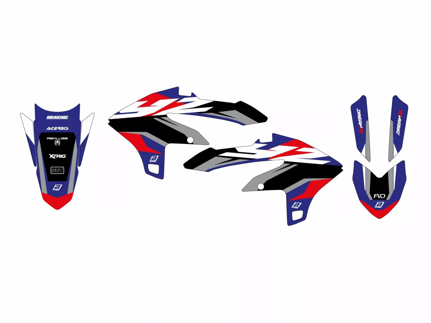 Blackbird racing 2252AB Dream 5 grafikus készlet 0